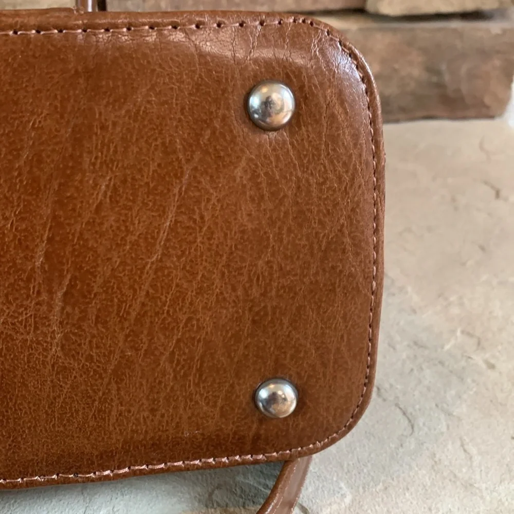 Ashwood genuine brown leather work satchel/tote with adjustable removable strap